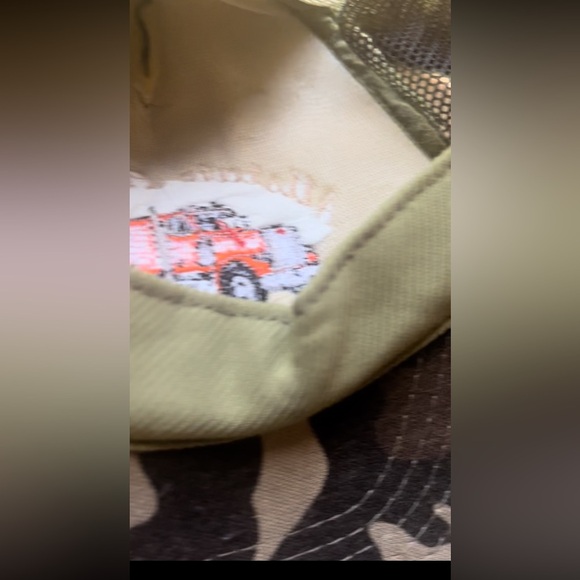 Trucker hat 🧢 cap Peterbuilt true vintage SnapBack camo Nit worn - Picture 3 of 3